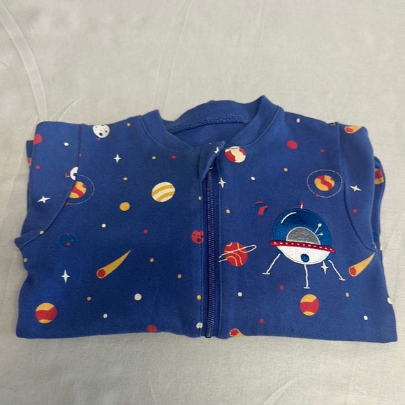 Tuffy Blue Baby Onesie with Space Design - Picture 1 of 3
